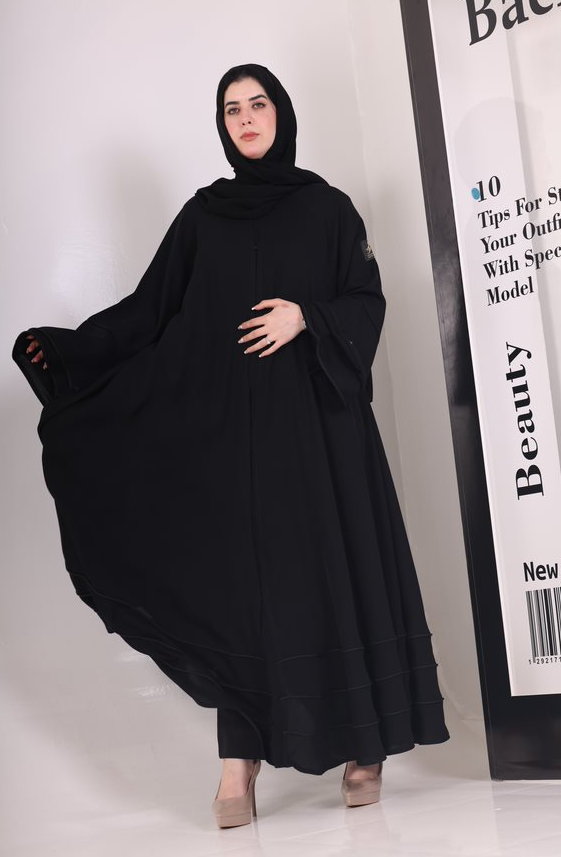 عباية حسنا بقماش دبل كلوش