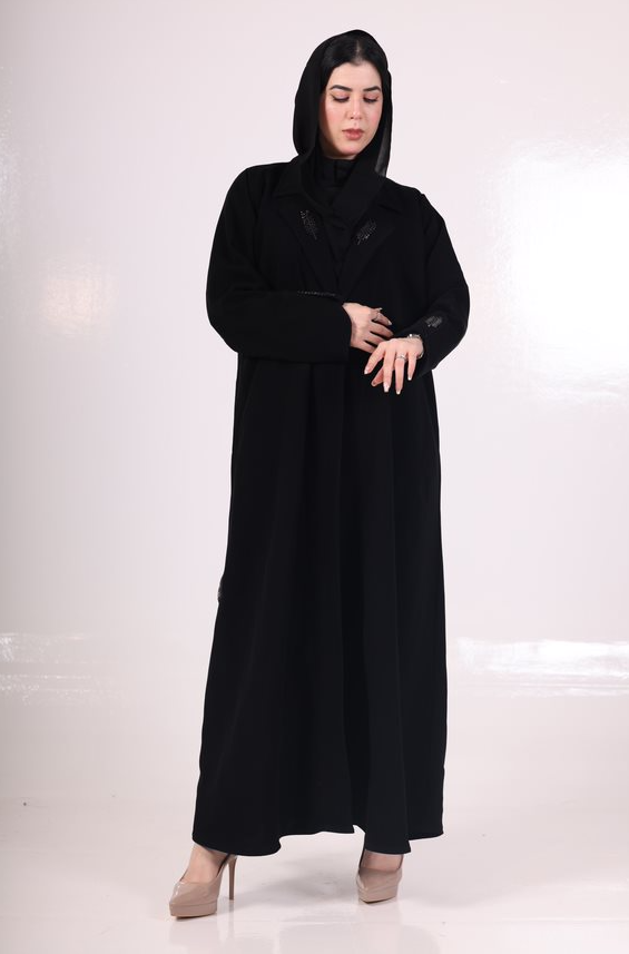 عباية بسمة بقماش كريب