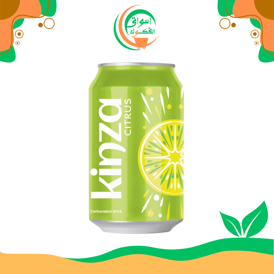 مياه كينزا الفوارة بنكهة الحمضيات 320 مل kinza