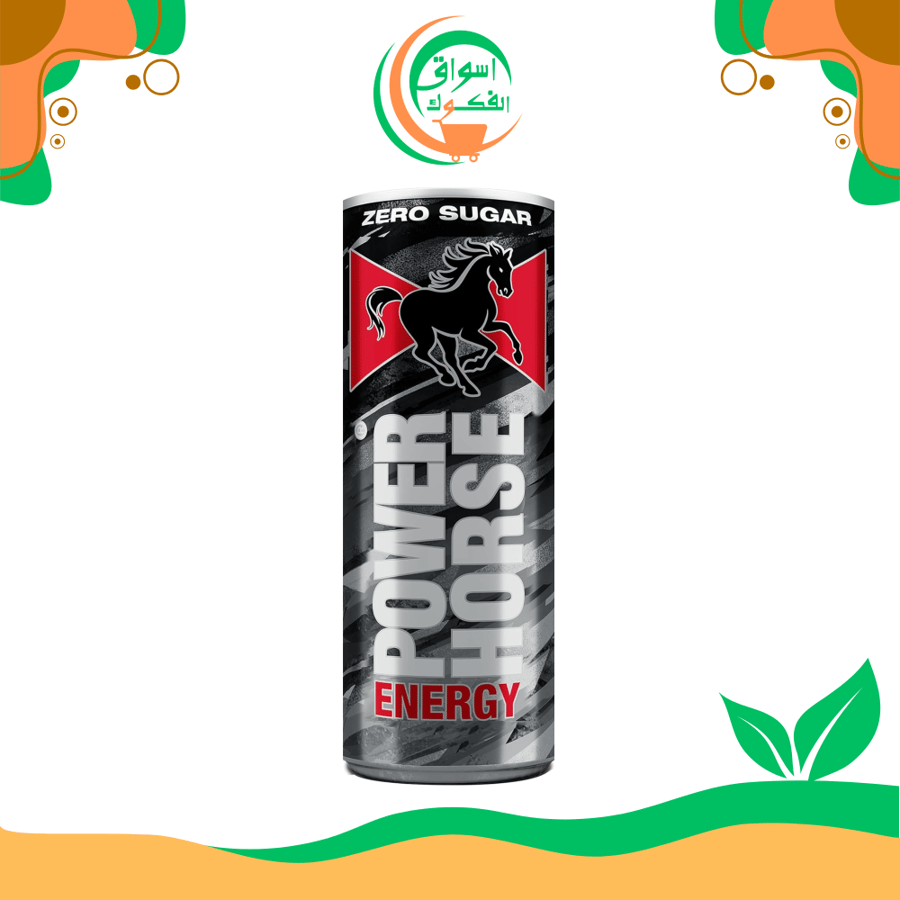 علبة باور هورس خالية من السكر، 250 مل power horse energy