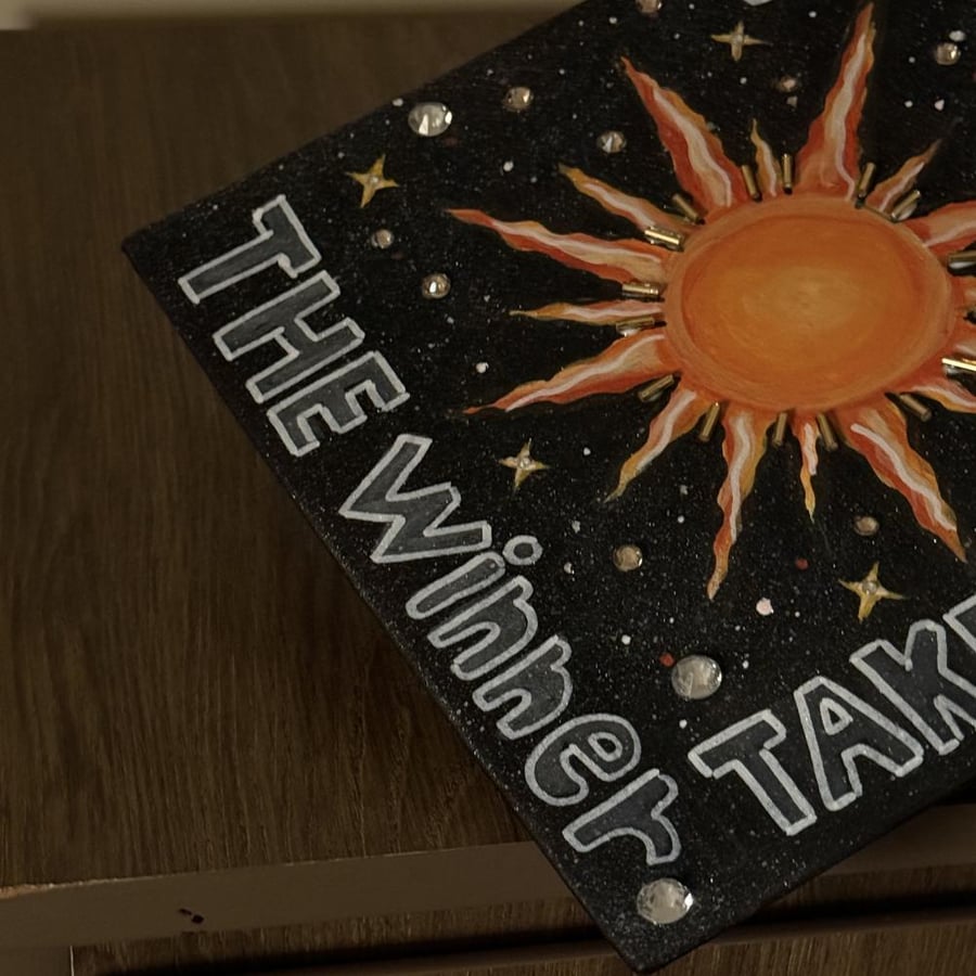 قبعة تخرج - sun - the winner takes it all “
