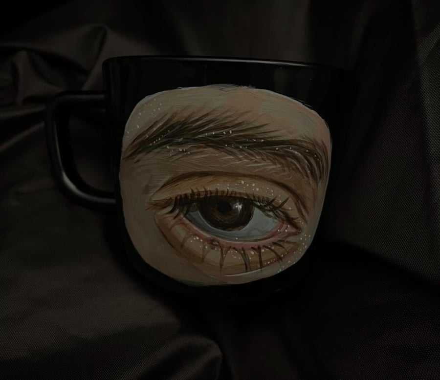طلب شخصي " رسم عيون على الكوب " ⭐️