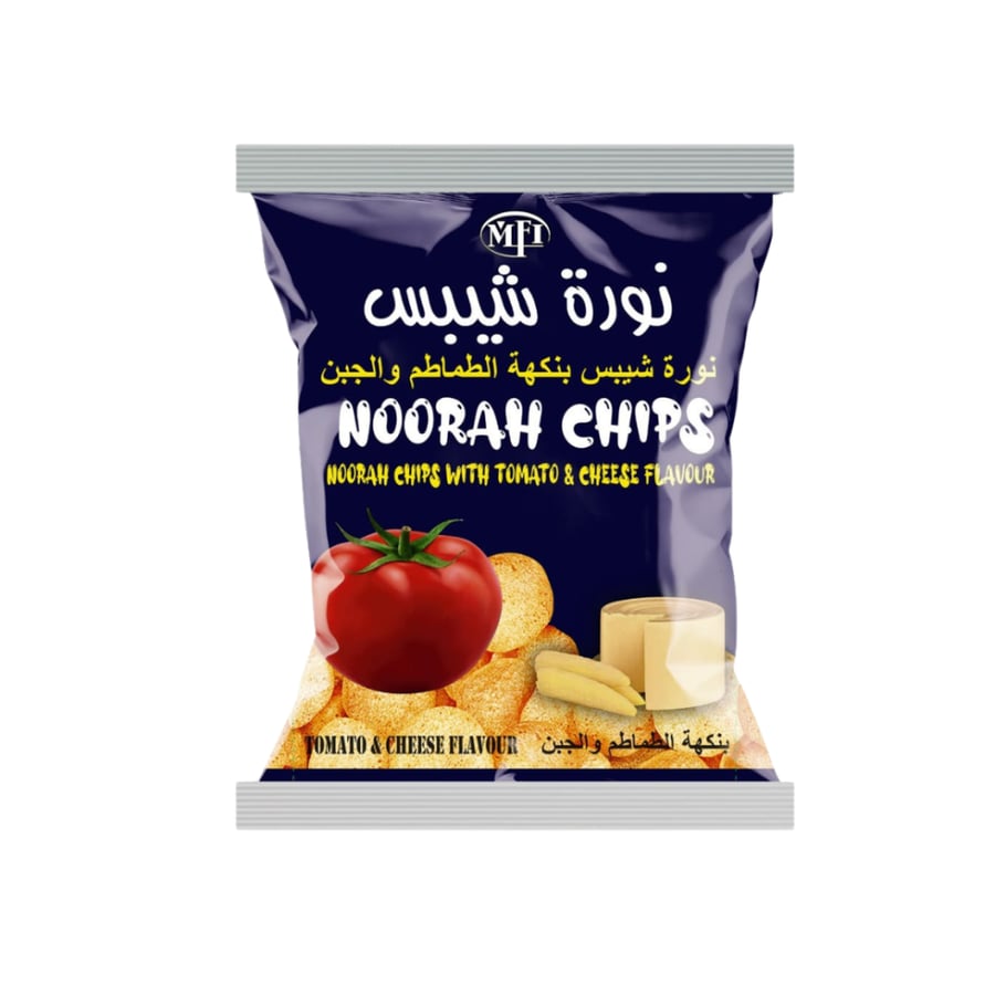 نورة شيبس بنكهة الطماطم والجبن عائلي