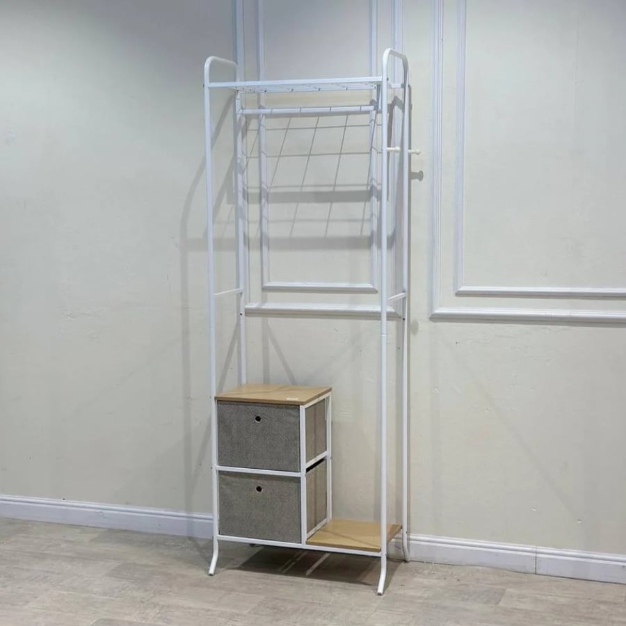 Clothes hanger with 2 drawers - with an elegant and practical design