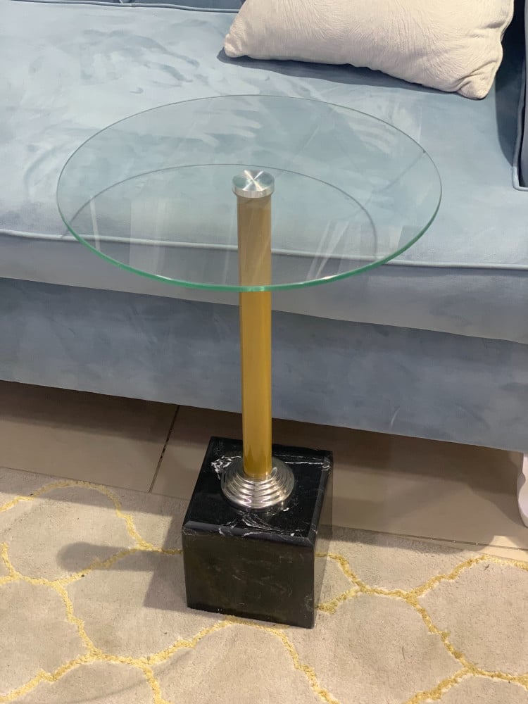 طاولة خدمة زجاج