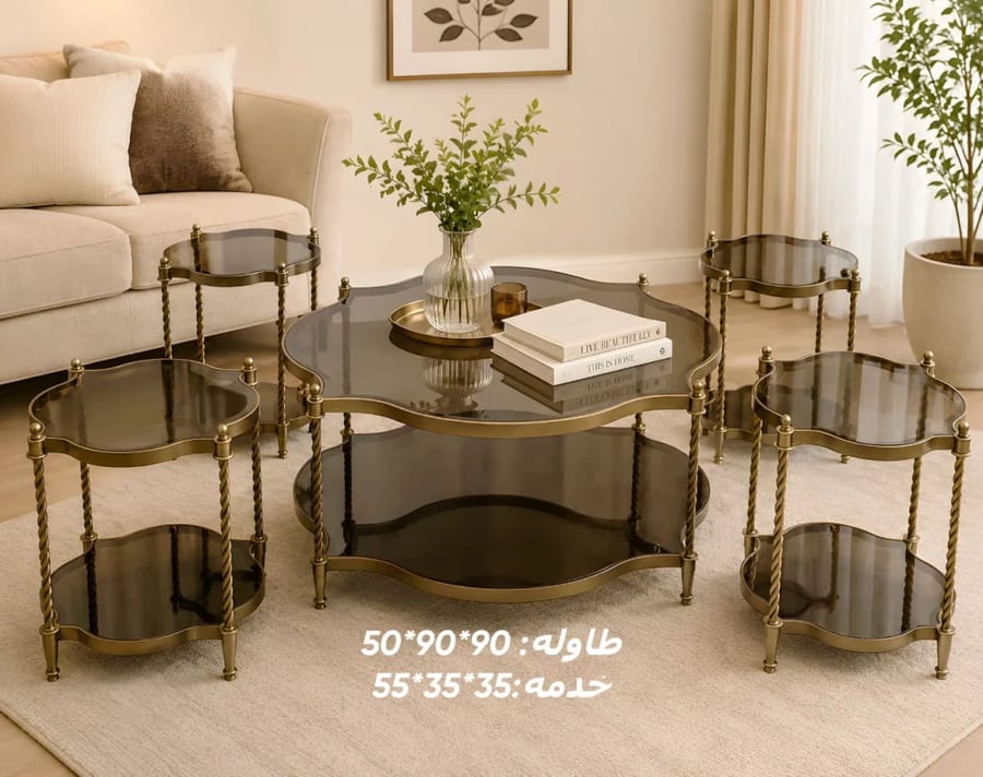 طقم طاولات مودرن حديث حديد #عروض #T