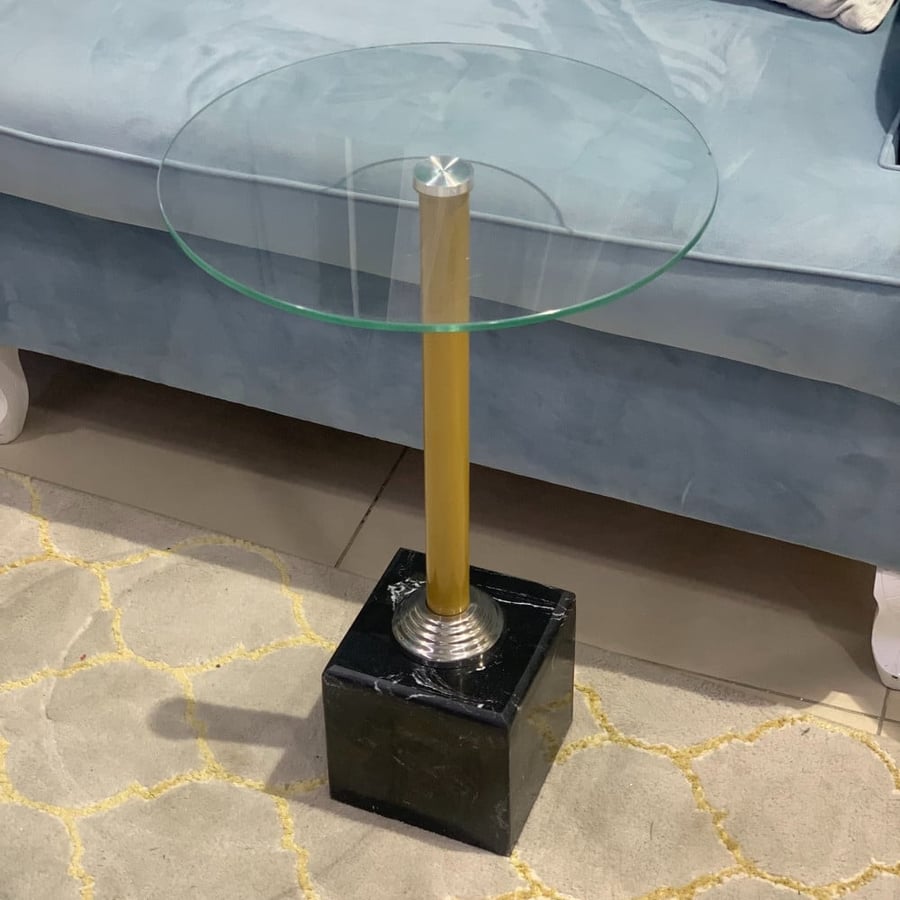 طاولة خدمة زجاج