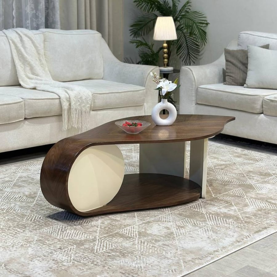 Modern design coconut shell surface coffee table