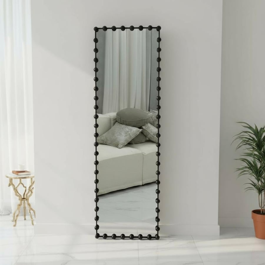 مرايا ديكور بتصميم عصري فخم بإطار أسود - 160*60 سم *شحن فوري *LU