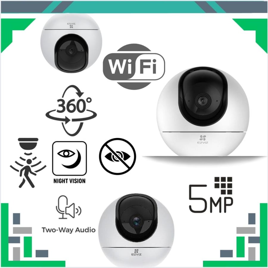 كاميرا داخلية متحركة واي فاي دقة 5 ميقا Ezviz H6 3K