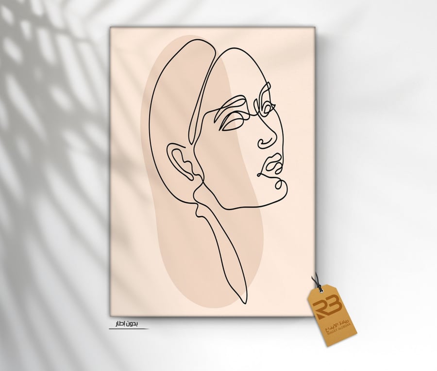 لوحة جدارية تصميم رسم وجه (رقم المنتج RB-10-30 )