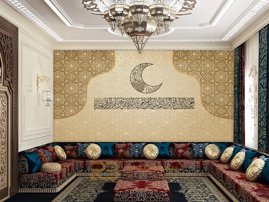ورق جدران تصميم هلال (رقم المنتج RB-90)