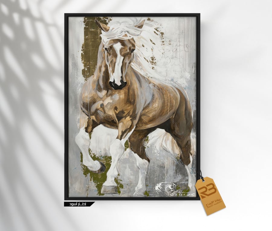لوحة جدارية تصميم خيل (رقم المنتج RB-11-10 )