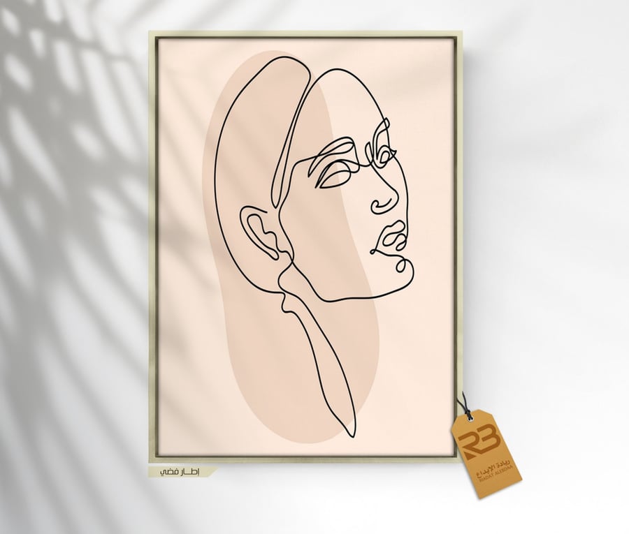 لوحة جدارية تصميم رسم وجه (رقم المنتج RB-10-30 )