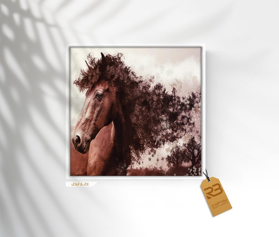 لوحة جدارية تصميم خيل (رقم المنتج RB-11-28)