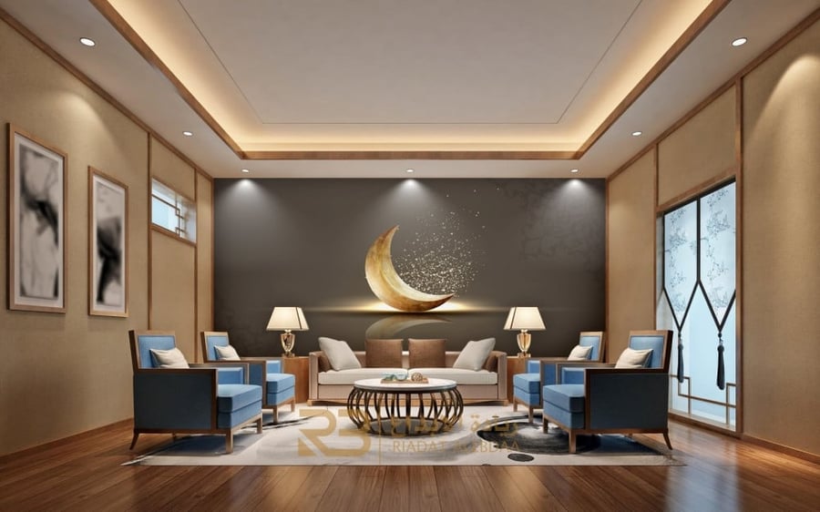 ورق جدران تصميم هلال (رقم المنتج RB-88)