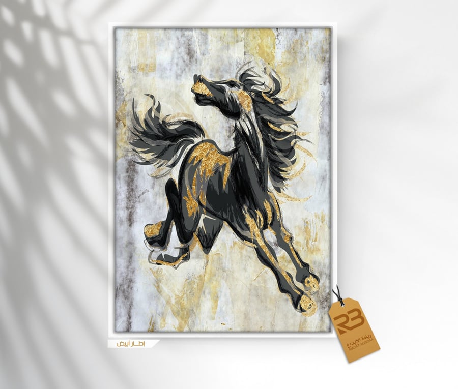لوحة جدارية تصميم خيل (رقم المنتج RB-11-4 )