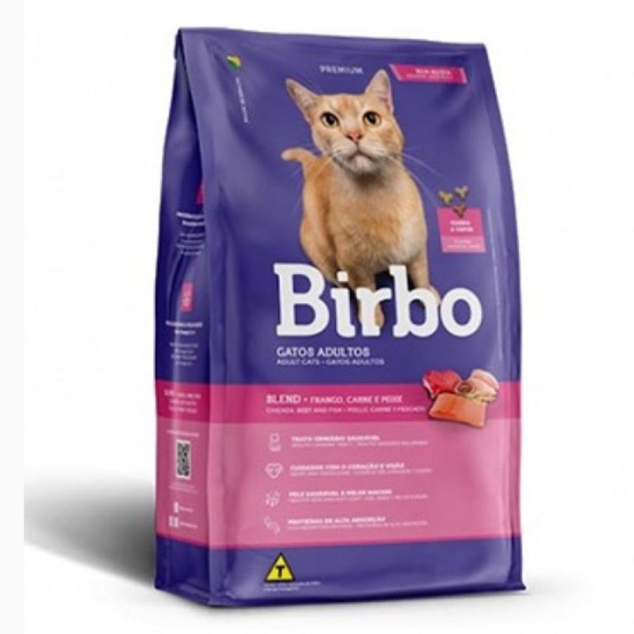 بيربو Birbo طعام القطط الجاف باللحم ودجاج والسالمون