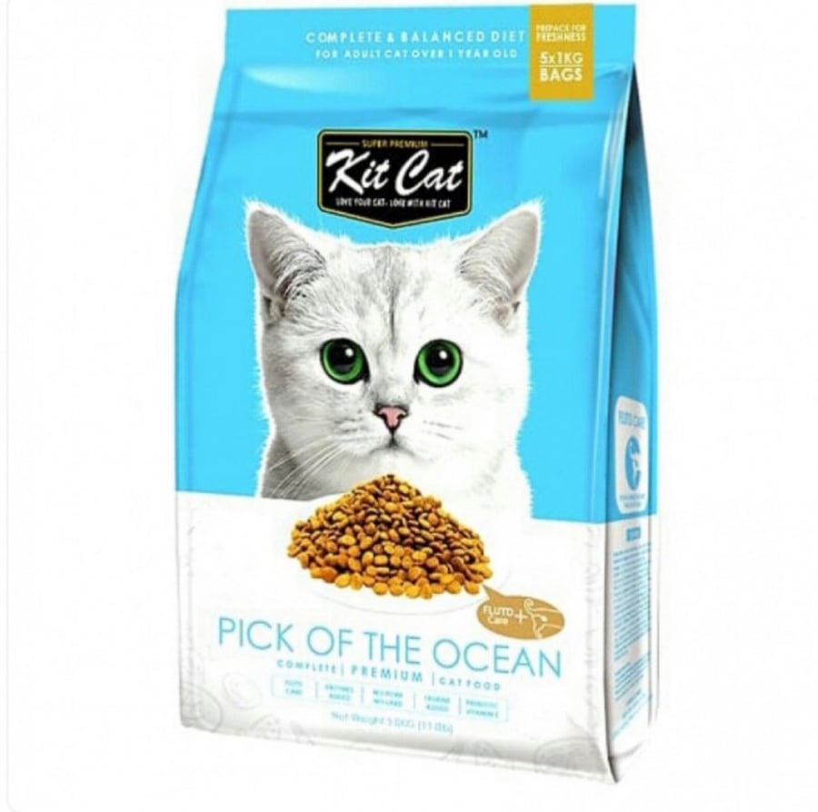 Kit cat كت كات طعام جاف للقطط اختيار المحيط للعناية بالمسالك البولية 1.2 كيلو جرام