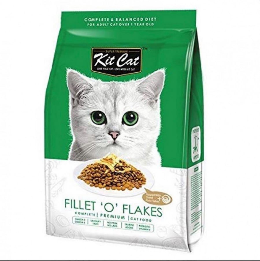 Kit cat كت كات طعام جاف للقطط فيليت او فليكس لفتح الشهية 1.2 كيلو جرام