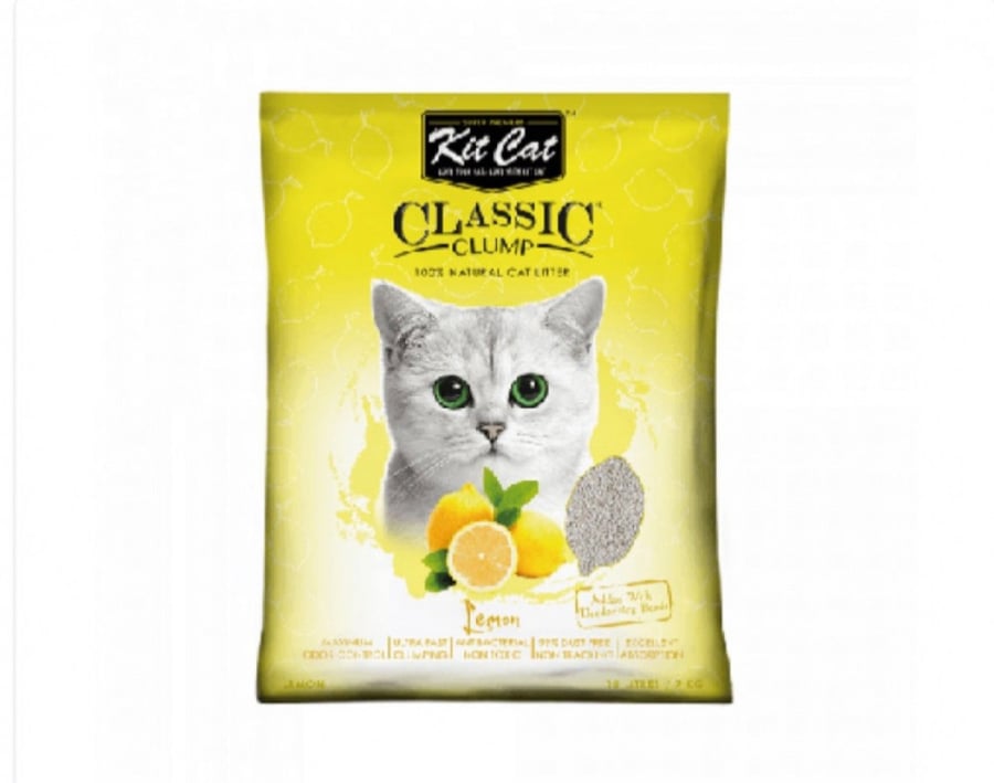 Kit cat كت كات رمل ب الليمون كلاسيك للقطط برائحة الليمون