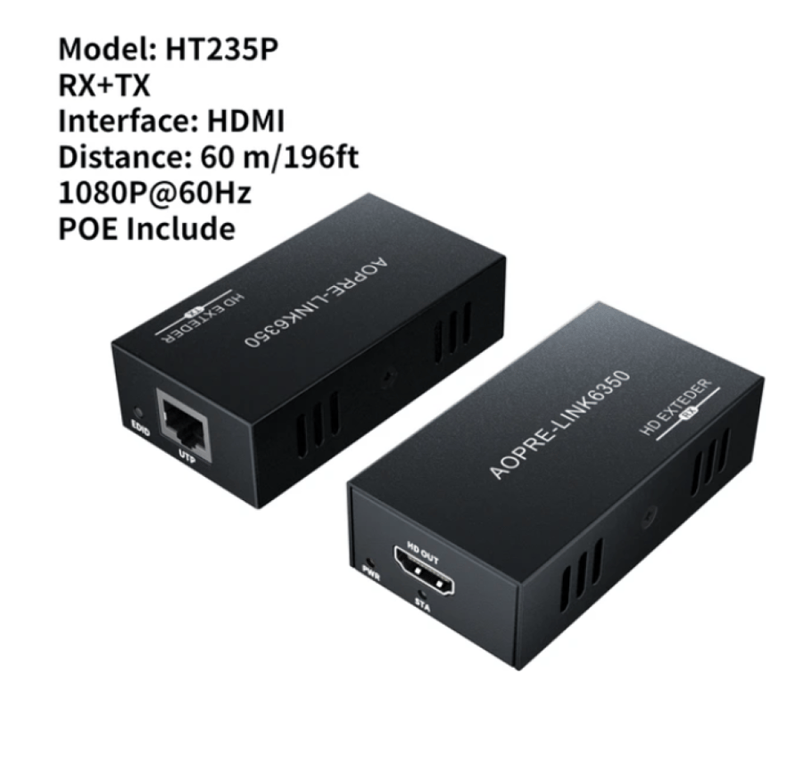 موسع إشارة (HDMI) 4 مخارج لمسافة  60 متر  | 60m HDMI Extender
