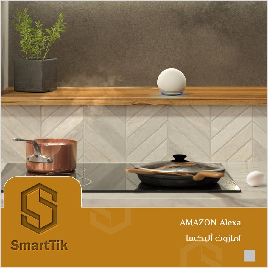 Alexa Echo Dot (الجيل الرابع)  (باللغة العربية) أبيض