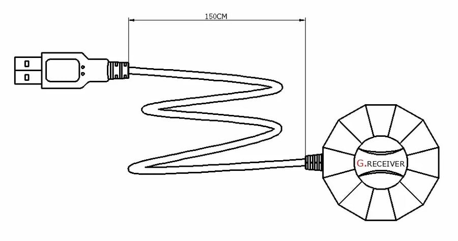 USB GPS receiver module antenna | لاقط جي بي اس