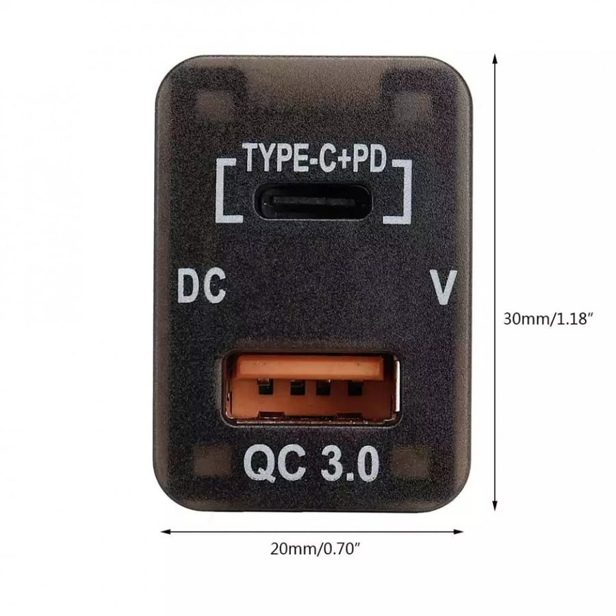 ترهيمة قارئ بطارية مع شاحن تايب سي tab-c مع USB شحن سريع 3 أمبير