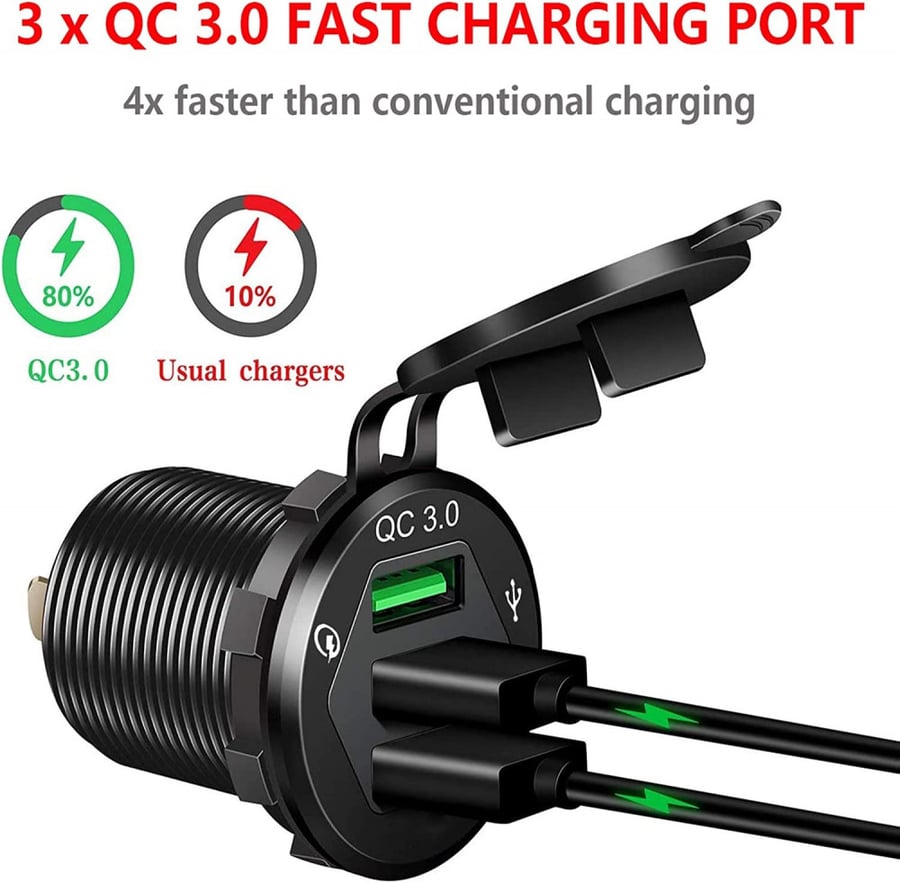ترهيمة دائرية 3 منافذ USB