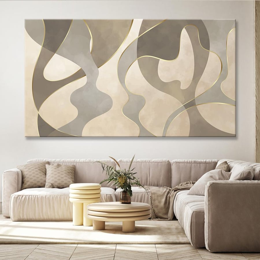 Elegant abstract art wall panel