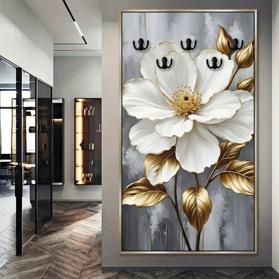 Elegant abstract art panel _ accessories for abayas