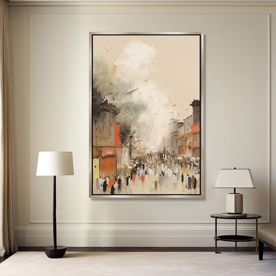 Wall art panel - modern abstract art
