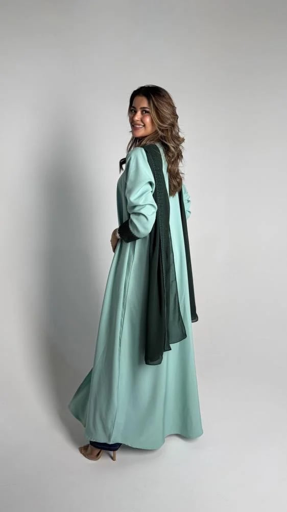 عباية لؤلؤ اخضر