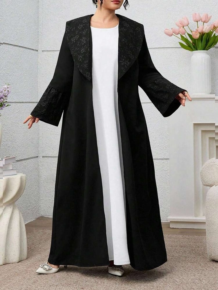 عباية جاكار سادة باتشورك — أسود