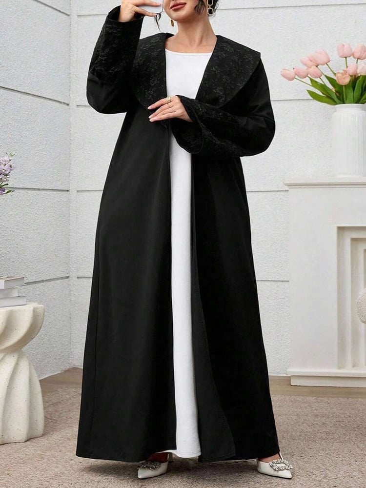 عباية جاكار سادة باتشورك — أسود