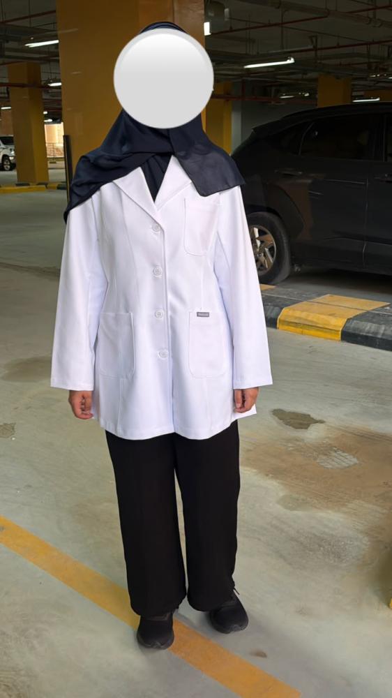 A-line lab coat
