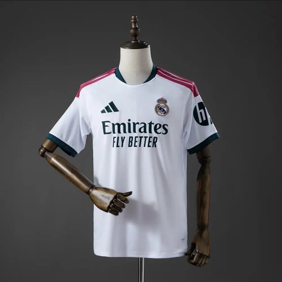قميص ريال مدريد الاساسي 26-27 نسخة الجمهور بشعار دوري الابطال