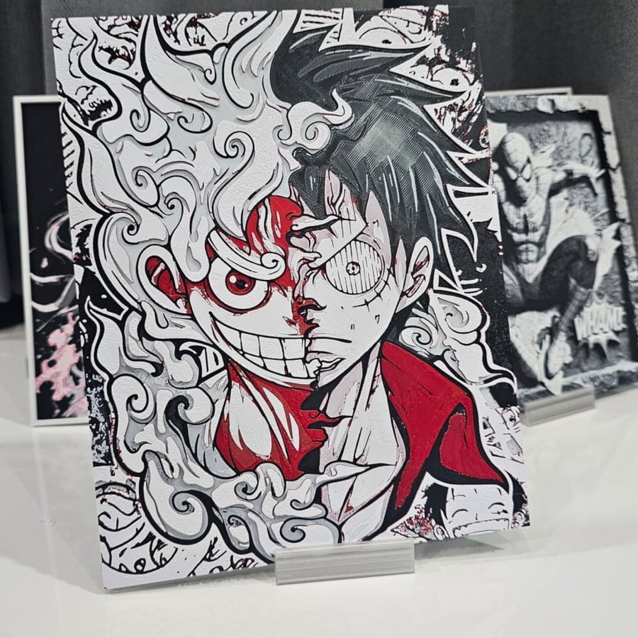 لوحة لوفي ثري دي luffy