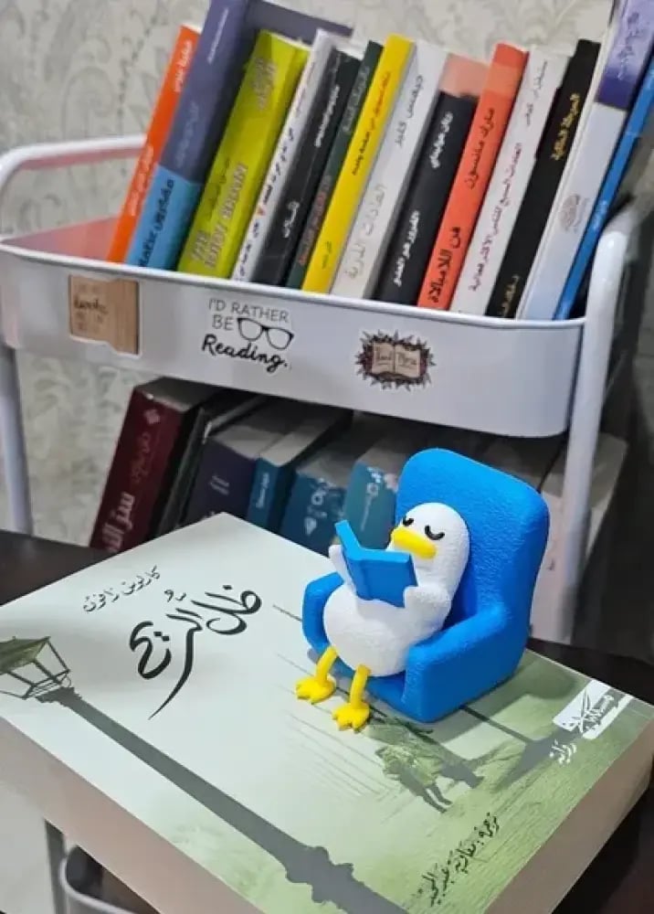 Reading duck البطة التي تقرأ