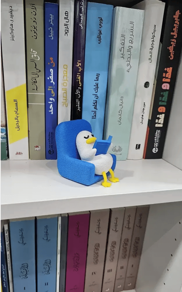 Reading duck البطة التي تقرأ