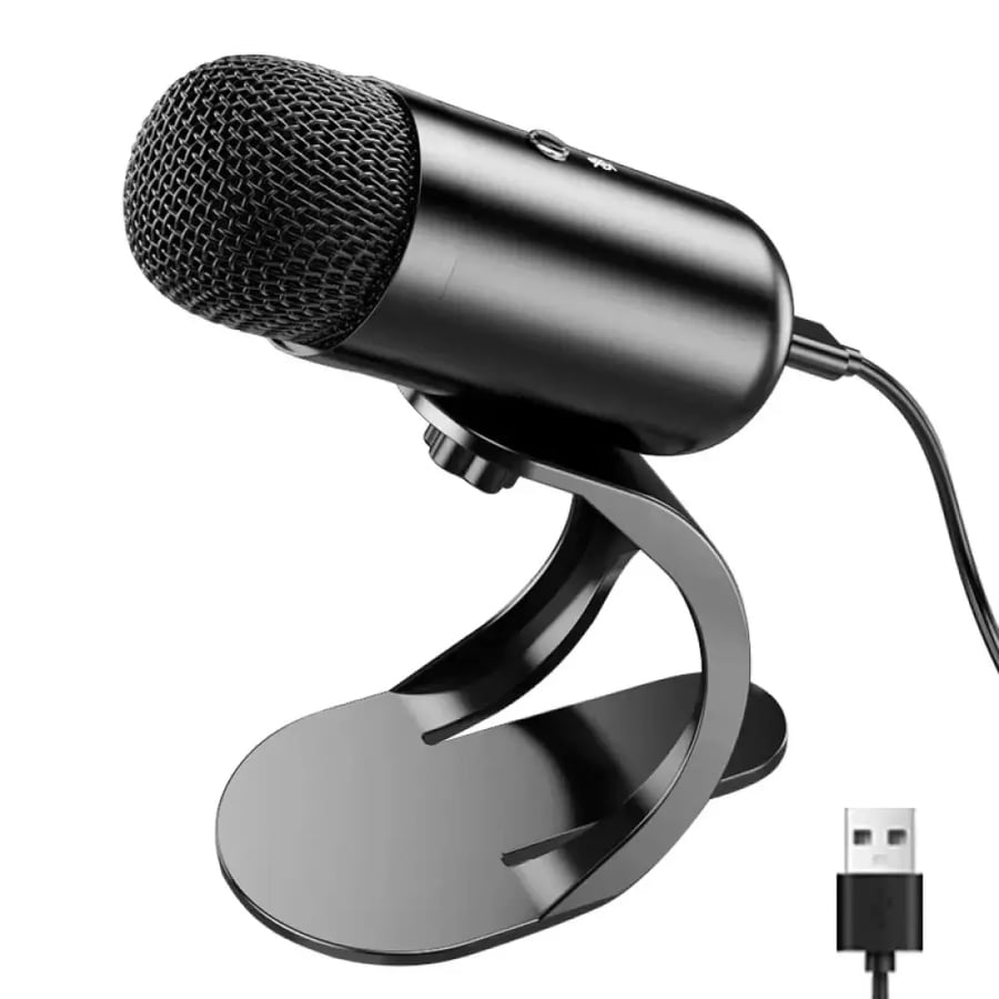 ميكروفون مكثف USB سلكي احترافي للمؤتمرات والألعاب والكمبيوتر