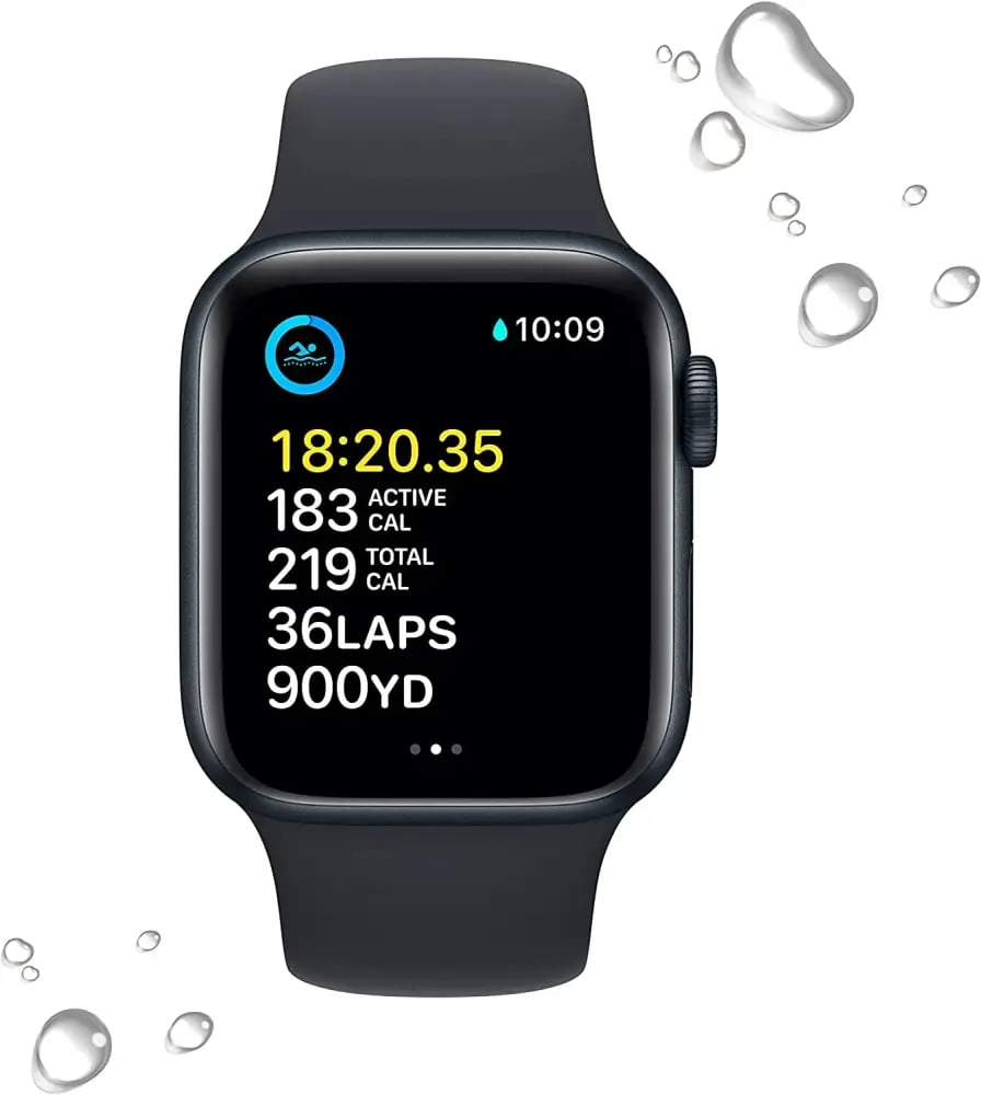 Apple Watch SE الجيل الثاني أصلية – علبة ألمنيوم مع سوار رياضي 40/44مم