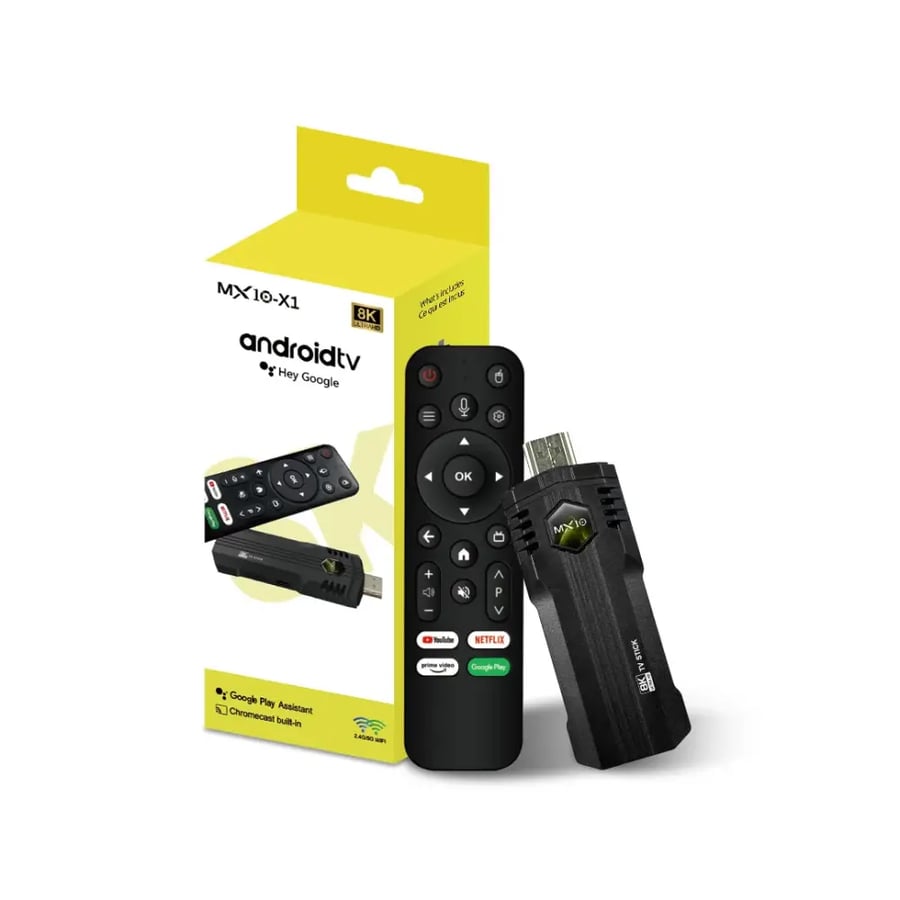 جهاز TV Stick MX10 X1 4K أندرويد 13 2GB+16GB