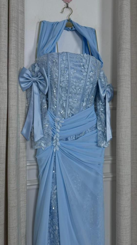 Elegant evening dress, non-stitched, RA1880