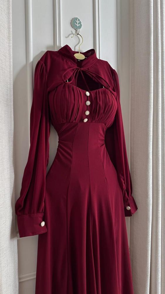 Elegant evening dress, non-stitched, RA1467