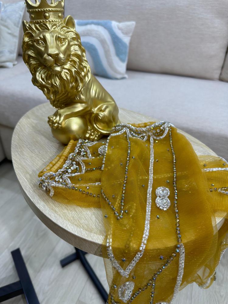 The dress is elegant
