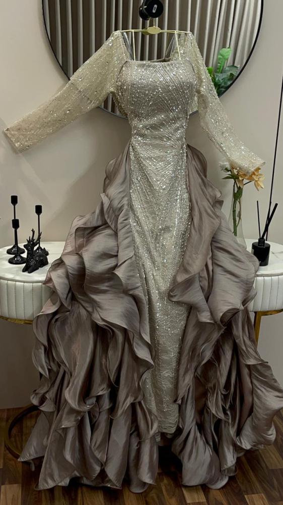 Elegant evening dress, non-stitched, RA1829