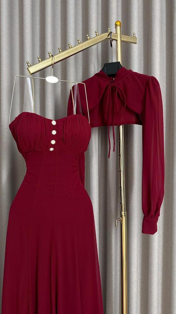 Elegant evening dress, non-stitched, RA1467