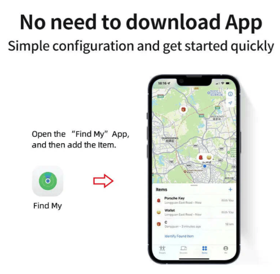 جهاز تتبع ارتاج ذكي يعمل بدون شريحة يدعم الايفون والاندرويد iPhone IOS و Android